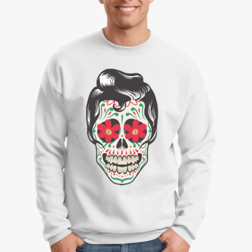 Свитшот с принтом Skull Boy