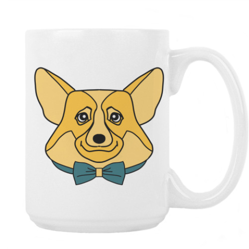Кружка с принтом Корги