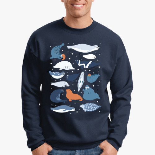 Свитшот с принтом Ластоногие