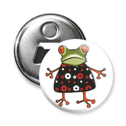 Магнит-открывашка с принтом 'Жабы'