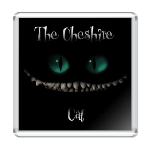 Магнит с принтом Cheshire cat
