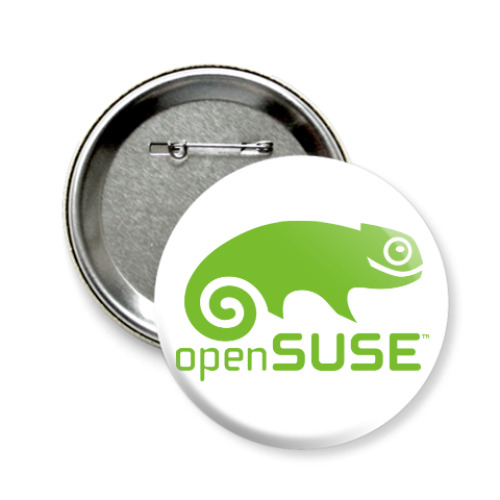 Значок 58мм с принтом OpenSUSE