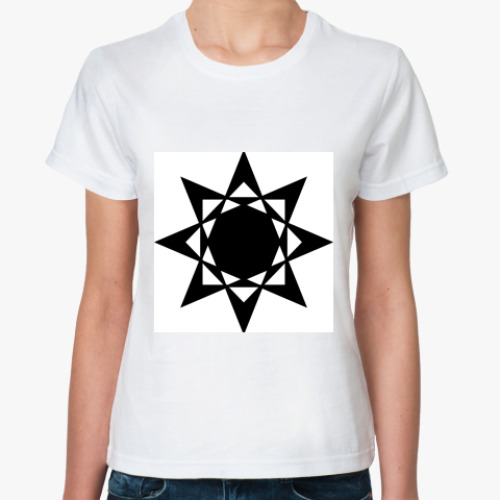 Классическая футболка с принтом Дизайн