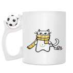 Кружка с футбольным мячиком