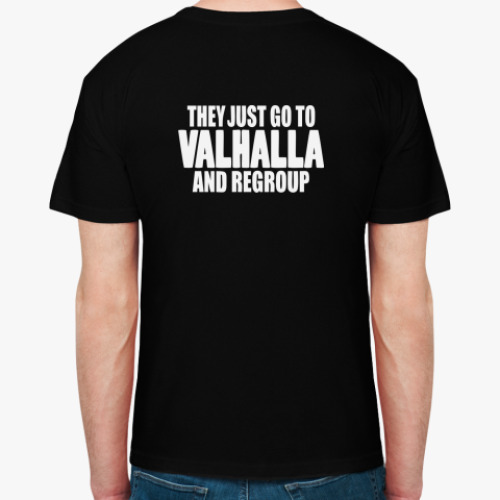 Футболка с принтом Vikings never die