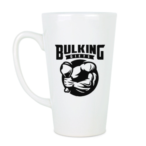 Чашка Латте с принтом Бодибилдинг | Bodybuilding