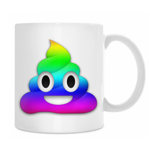 Кружка с принтом Rainbow Fecal