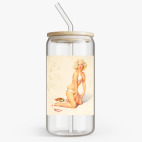 Банка с бамбуковой крышкой