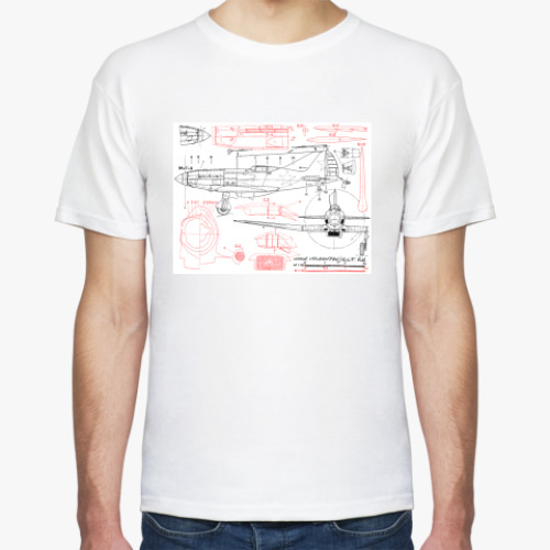 Футболка с принтом МИГ-3