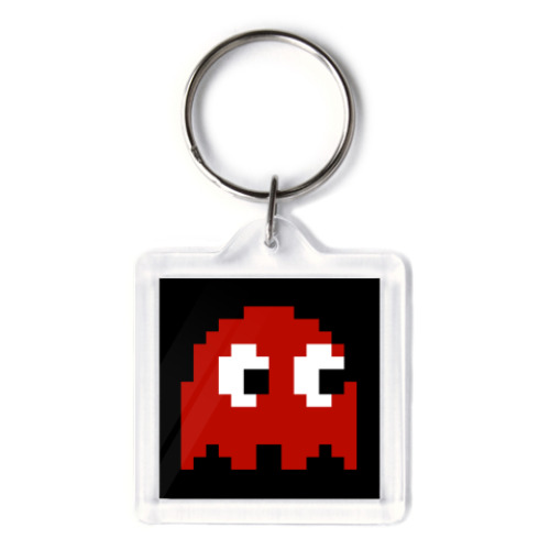 Брелок с принтом Pacman Blinky