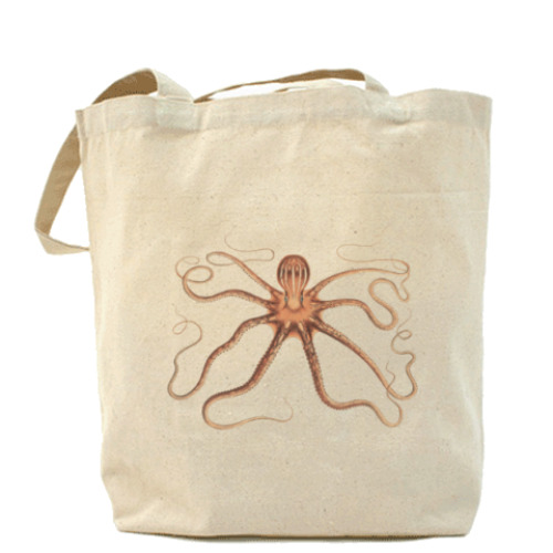 Сумка шоппер с принтом Осьминог