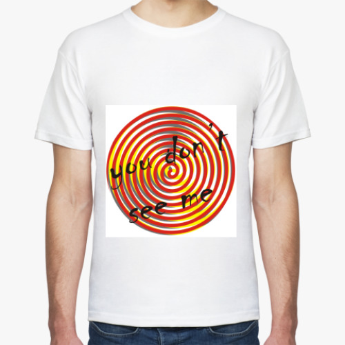 Футболка с принтом you don't see me