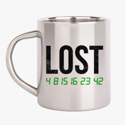 Кружка металлическая с принтом Lost