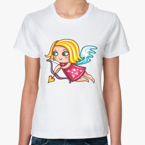 Классическая футболка с принтом Амурка