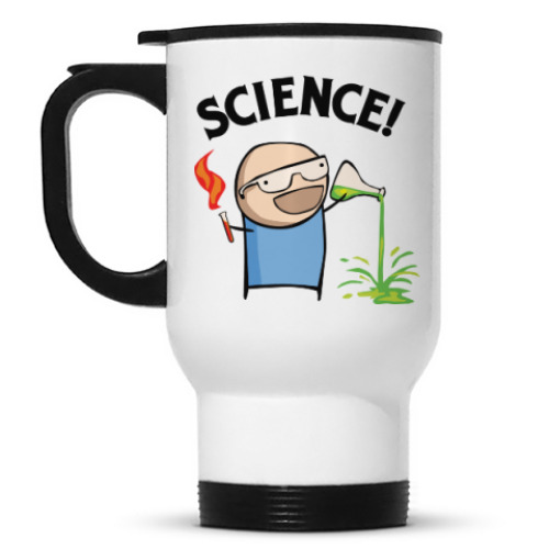 Кружка-термос с принтом Science! Ботан