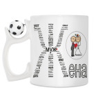 Кружка с футбольным мячиком