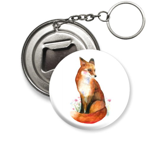 Брелок-открывашка с принтом Лиса