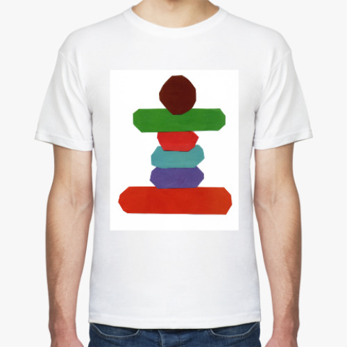 Футболка с принтом Пирамидка