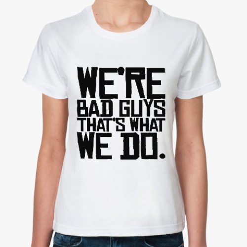 Классическая футболка с принтом Отряд самоубийц