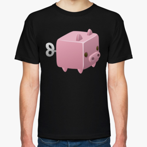 Футболка с принтом Заводная игрушка: Свинья