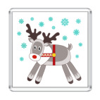 Магнит 6.5 x 6.5 см Северный олень