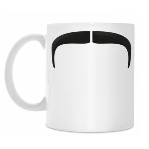 Кружка с принтом Усы