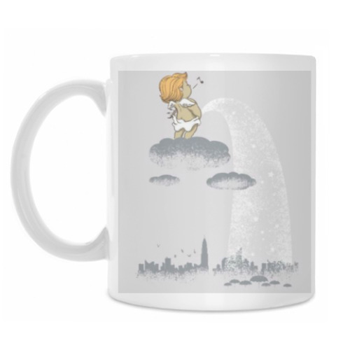 Кружка с принтом 'Мальчик ангел'