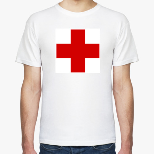 Футболка с принтом Красный Крест