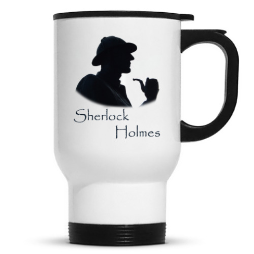 Кружка-термос с принтом Шерлок Холмс