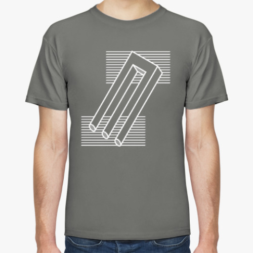 Футболка с принтом Невозможный трезубец