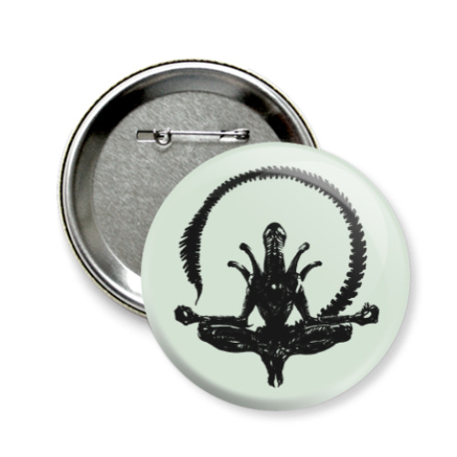 Значок 58мм с принтом Чужой