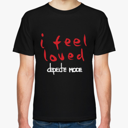 Футболка с принтом I feel loved