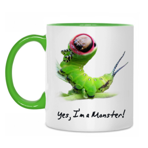 Кружка с принтом Yes, I'm a Monster!