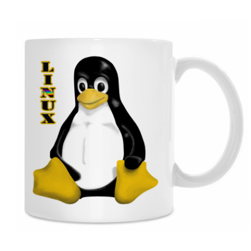 Кружка с принтом Linux