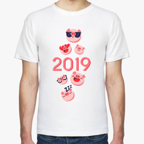 Футболка с принтом Символ 2019 года