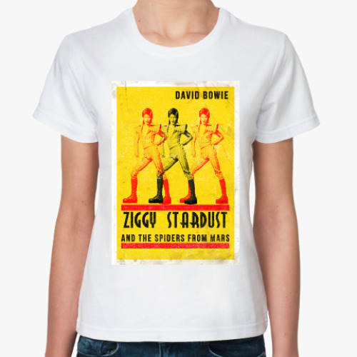 Классическая футболка с принтом David Bowie Ziggy Stardust