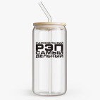 Банка с бамбуковой крышкой