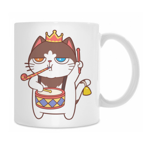 Кружка с принтом PARTY KING