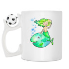 Кружка с футбольным мячиком