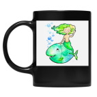 Кружка цветная UV-DTF