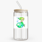 Банка с бамбуковой крышкой