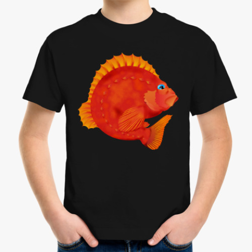 Детская футболка с принтом Морской окунь