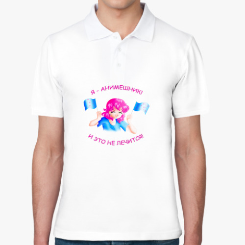 Рубашка поло с принтом Аниме
