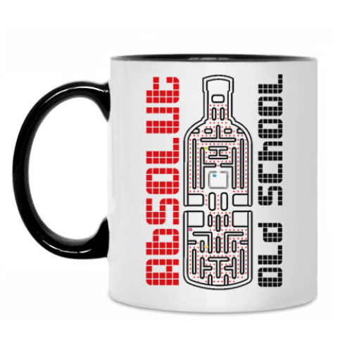 Кружка с принтом Absolut Кружка бел/чёрн