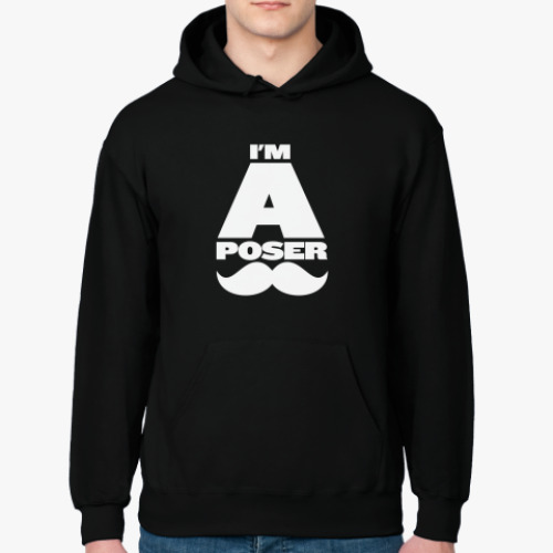 Толстовка худи с принтом POSER