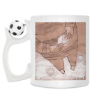 Кружка с футбольным мячиком