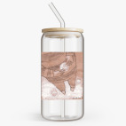 Банка с бамбуковой крышкой