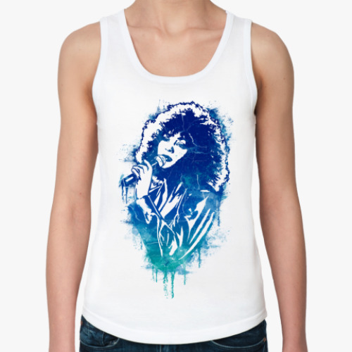 Женская майка с принтом  Уитни Хьюстон