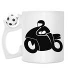 Кружка с футбольным мячиком