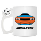 Кружка с футбольным мячиком